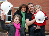Happy family spread the 'Wordsley'