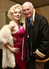 Robin pictured with Marilyn Monroe lookalike Susie Kennedy at a recent Redrow event.