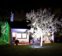 Changing LED lighting for the garden