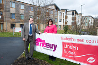 John Phillips of Connells and Rowena Miles from Linden Homes