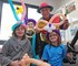 Megan, William and Bethan enjoy the entertainment at Redrow’s Saxon Court venture.