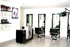 The salon interior