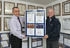 Bill Hughes receives his accolade from Fred Swinburne