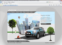 Win a Mitsubishi ASX crossover online