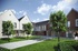 A computer generated image of the new Redrow homes at Ninian Park, Cardiff.