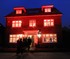 Guests check out one of the five fully furnished show homes.