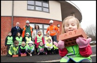 Newcastle pupils build a flower garden with Barratt