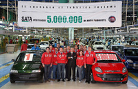 Five million cars built at Fiat’s Melfi plant