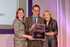 Helen Moore and Simon Vernon-Harcourt receiving their ES award