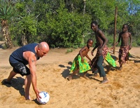 Enjoy a kick about with the locals en route through Africa