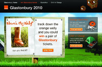 Find the orange welly and win Glastonbury tickets
