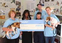 Blue Cross Staff with Petplan Business Developer, Marilyn Lloyd