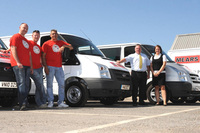 Ford convoy Transits charity volunteers 1000 miles to Belarus