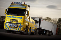 Top Volvo tractor goes wrecking