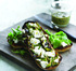  Sophie Wright’s Grilled French goat’s cheese mini-log and walnut pesto ciabatta