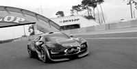 Citroen’s Survolt charges around the Le Mans circuit