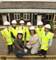 Kids tour Taylor Wimpey site in Hampshire