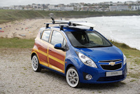 Chevrolet Spark Woody Wagon art car