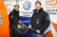 Celebrity darts player stars as Caddy Racer mechanic