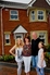 The Riley family outside their new Redrow home at Kirk’s Paddock.