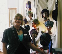 Jools with some of her creations