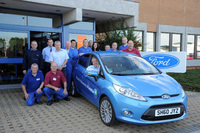 Ford Bridgend welcomes round-the-world Fiesta