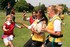 Youngsters getting stuck into a game of touch rugby