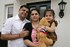 The Odedra family outside their new home at The Pines.