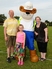 David, Ellie and Tracy Thompson with Buster the Bear.