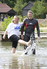 Barratt's Carolyn McKee with Lakeside Multisports' Martin Timby