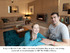 Andy and Claire inside their new home