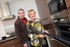 Mark Ganley and Sue Moore try out one of the kitchens at Heathlands.