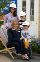 Rose Hill children with Taylor Wimpey Slaes Assistant