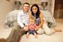 Aylin, Bruce and David in their new home at Hinchley Park