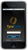 iPhone app provides tyre pressure recommendations