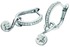                                            9ct White Gold Huggies earrings RRP £599