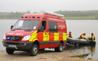Fire chiefs launch 4x4 Mercedes-Benz Sprinters for water rescues