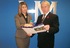 Harrison Murray branch manager Jennie Andrews with viewing representative David Penton.