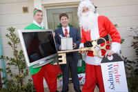 Chris Ashmore from Taylor Wimpey Launches 'Christmas On Us' with Santa