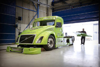 ‘Mean Green’ – the world’s fastest hybrid truck