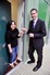 Alan Fraser, CEO of Birmingham YMCA hands over keys to one of the facility's new residents
