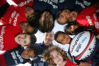Rugby hero launches project to help children tackle numbers
