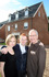 Frances, Benjamin and Mark Bolger at their new home at Woodlands