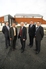Lindsay Hoyle, centre, with representatives from Redrow, Barratt and RMG.