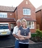 Margaret and Geoff Tedds pictured outside their new home.