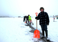 Snow job at Blackbushe Sunday Market