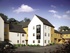 A computer-generated image of the apartments at Orleigh Cross