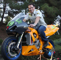 Electric superbike to take on gasoline racing motorcycles