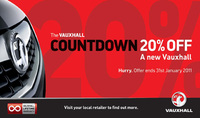 Vauxhall Countdown - 20% off a new Vauxhall