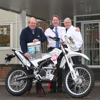Briggo's charity Yamaha WR250R ride bike to go to auction